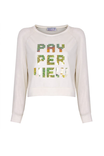 Pay Per View Crop Tencel Sweatshirt - Freak Is The New Black - Online Shop - 1